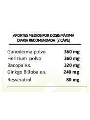 GHEOS BRAIN MEMORY 60 cápsulas de 800mg