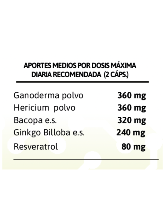 GHEOS BRAIN MEMORY 60 cápsulas de 800mg